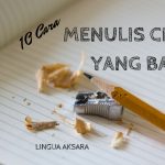 Cara menulis novel