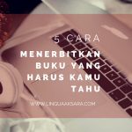 cara menerbitkan buku